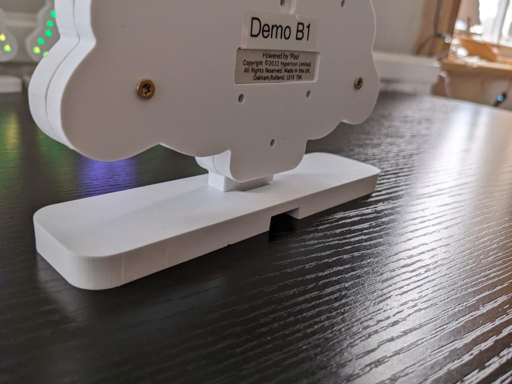 Lining up the base with the tab